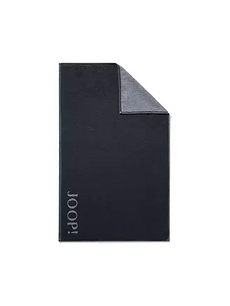 JOOP | Badematte "Doubleface" 50x80cm (Silber) | schwarz